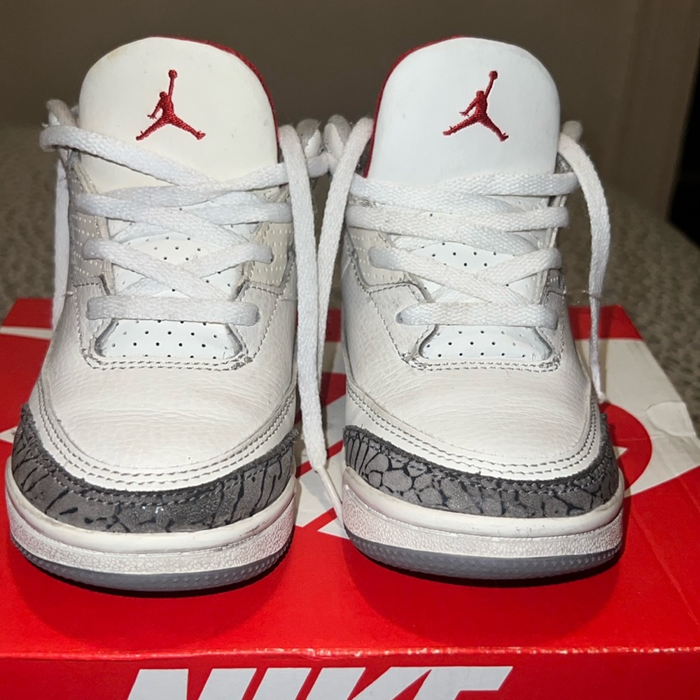 Kids Jordan 3 White Cement